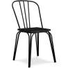 Buy Industrial Style Metal and Dark Wood Chair - Gillet Black 59241 - in the EU