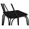 Buy Industrial Style Metal and Dark Wood Chair - Gillet Black 59241 - prices