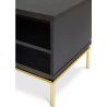 Buy Wooden TV Cabinet - Golden Legs - Zuri Chocolate 59231 in the Europe