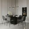 Buy Upholstered fabric dining chair - Fara Grey 59158 - prices