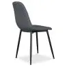 Buy Upholstered fabric dining chair - Fara Grey 59158 - prices