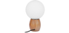 Buy Wooden lamp with  globe screen shade White 59168 at MyFaktory