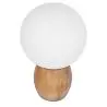 Buy Wooden lamp with  globe screen shade White 59168 - prices