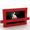 Buy Contemporary Floor-Standing Ethanol Fireplace Glossy red 18783 - in the EU