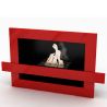 Buy Contemporary Floor-Standing Ethanol Fireplace Glossy red 18783 - prices