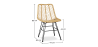 Buy Synthetic wicker dining chair - Valery Natural wood 59254 with a guarantee