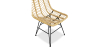 Buy Synthetic wicker dining chair - Valery Natural wood 59254 - in the EU