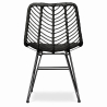 Buy Synthetic wicker dining chair - Valery Black 59254 in the Europe