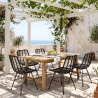 Buy Synthetic wicker dining chair - Valery Black 59254 home delivery