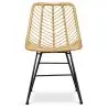 Buy Synthetic wicker dining chair - Valery Natural wood 59254 - in the EU