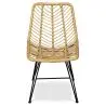 Buy Synthetic wicker dining chair - Valery Natural wood 59254 in the Europe