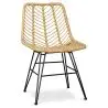 Buy Synthetic wicker dining chair - Valery Natural wood 59254 with a guarantee