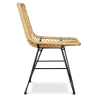 Buy Synthetic wicker dining chair - Valery Natural wood 59254 at MyFaktory