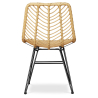 Buy Synthetic wicker dining chair - Valery Natural wood 59254 in the Europe