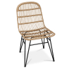 Buy Synthetic wicker dining chair - Magony Natural wood 59255 in the Europe