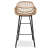 Buy Synthetic wicker bar stool - Magony Dark Wood 59256 - prices
