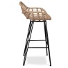 Buy Synthetic wicker bar stool - Magony Dark Wood 59256 in the Europe