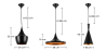 Buy X3 Pendant lamps - Beat Shade Style Black 59258 - prices