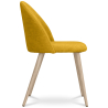 Buy Dining Chair - Upholstered in Fabric - Scandinavian Style -Bennett  Yellow 59261 home delivery