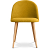 Buy Dining Chair - Upholstered in Fabric - Scandinavian Style -Bennett  Yellow 59261 - in the EU