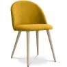 Buy Dining Chair - Upholstered in Fabric - Scandinavian Style -Bennett  Yellow 59261 - in the EU