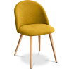 Buy Dining Chair - Upholstered in Fabric - Scandinavian Style -Bennett  Yellow 59261 at MyFaktory