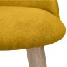 Buy Dining Chair - Upholstered in Fabric - Scandinavian Style -Bennett  Yellow 59261 - in the EU
