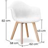 Buy Premium Design Dawood chair - Fabric White 59263 - prices