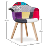 Buy Premium Design Dawood chair - Patchwork Jay Multicolour 59264 in the Europe