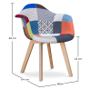 Buy Design Dawood chair - Patchwork Piti Multicolour 59266 in the Europe