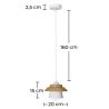 Buy Nordic pendant lamp in wood and metal - Gerard White 59247 - in the EU