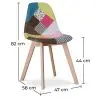 Buy Premium Design Brielle chair - Patchwork Fiona Multicolour 59269 at MyFaktory
