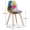Buy Premium Design Brielle chair - Patchwork Fiona Multicolour 59269 - in the EU