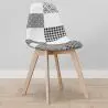 Buy Premium Design Brielle Chair White and black - Patchwork Max White / Black 59270 - prices