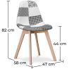 Buy Premium Design Brielle Chair White and black - Patchwork Max White / Black 59270 - in the EU