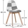 Buy Premium Design Brielle Chair White and black - Patchwork Max White / Black 59270 - in the EU