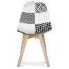 Buy Premium Design Brielle Chair White and black - Patchwork Max White / Black 59270 - prices
