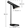 Buy Alan Desk Lamp - Steel Black 14633 - prices