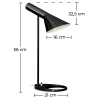 Buy Alan Desk Lamp - Steel Black 14633 with a guarantee