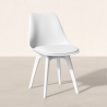 Buy Premium Brielle Scandinavian Design chair with cushion White 59277 home delivery
