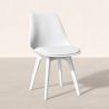 Buy Premium Brielle Scandinavian Design chair with cushion White 59277 - in the EU