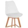 Buy Premium Brielle Scandinavian design bar stool with cushion - Wood White 59278 in the Europe
