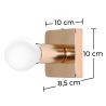 Buy Louis Wall lamp - Metal Gold 59274 in the Europe