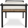 Buy Scandinavian style bench with cushions - Wood and metal Cream 59298 in the Europe