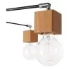 Buy Bell 8 bulbs ceiling lamp - Wood and metal Black 59295 in the Europe