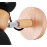 Buy Jors Scandinavian style wall lamp - Metal and wood Black 59294 in the Europe
