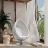 Buy Armchair Ele Chair - Coloured exterior - Fabric Light grey 59313 - prices