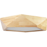 Buy Ceiling Led Lamp Scandinavian Design Wooden - Teray Natural wood 59307 home delivery