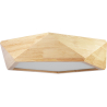 Buy Ceiling Led Lamp Scandinavian Design Wooden - Teray Natural wood 59307 - prices