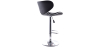 Buy Swivel Chromed Metal Curved Back Bar Stool - Height Adjustable Black 49743 - prices